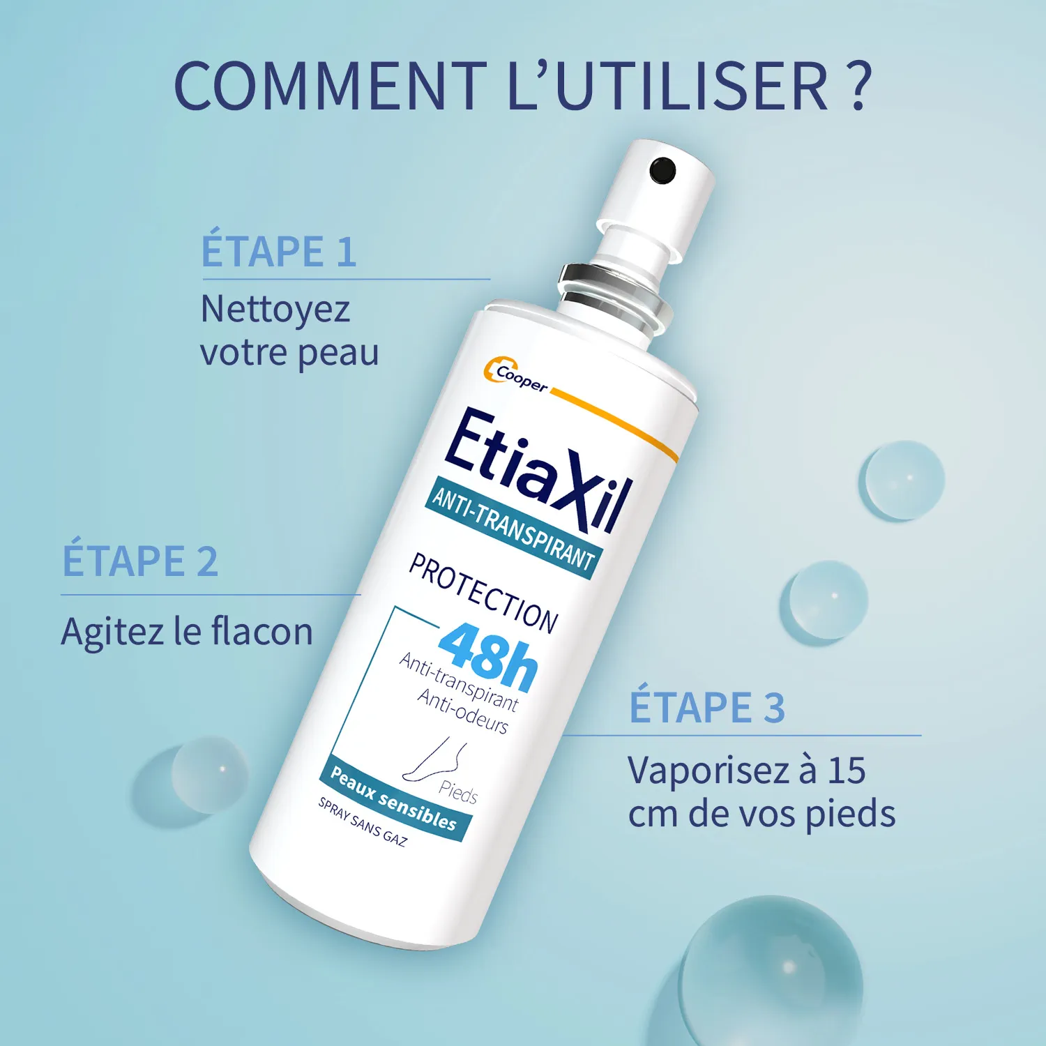 Etiaxil Anti-Transpirant 48H Pieds 100 ml (à consommer de préférence avant le 30/06/2026) 3