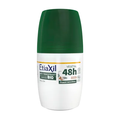 Etiaxil Anti-transpirant Végétal 48h certifié BIO parfum coco