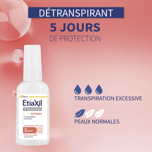Etiaxil Détranspirant Spray Peaux Normales - Multizones