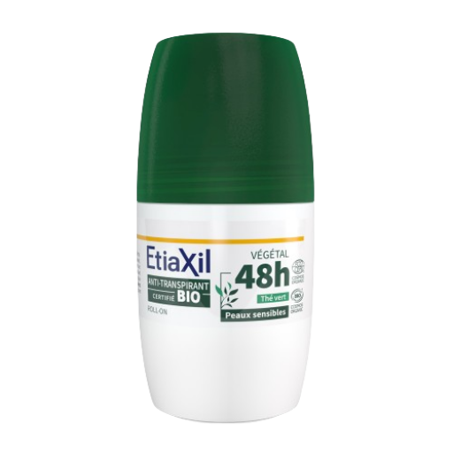 Etiaxil Anti-transpirant Végétal 48h certifié BIO parfum thé vert