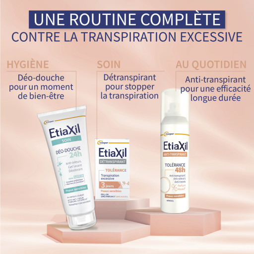 Etiaxil Anti-transpirant Tolérance 48h 