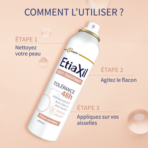 Etiaxil Anti-transpirant Tolérance 48h 