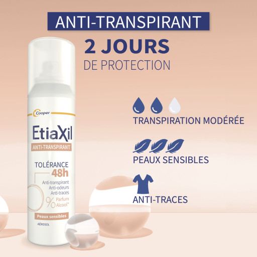 Etiaxil Anti-transpirant Tolérance 48h 