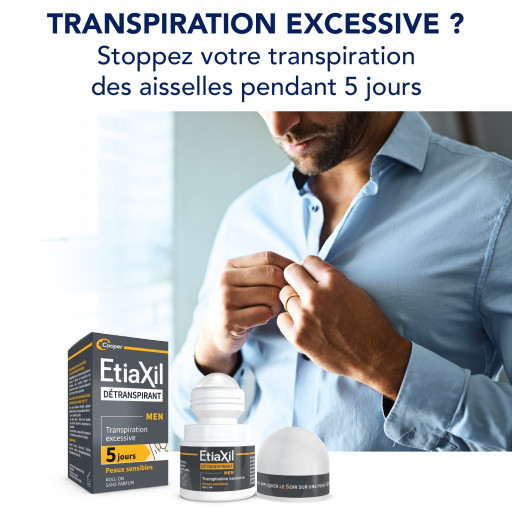 Etiaxil Détranspirant Men Peaux Sensibles 