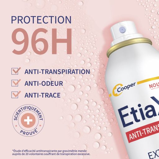 Etiaxil Anti-transpirant Aérosol Extrême 96h 