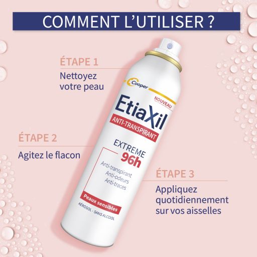 Etiaxil Anti-transpirant Aérosol Extrême 96h 