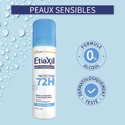 Etiaxil Anti-transpirant Aérosol Protection 72H