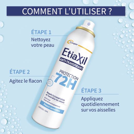 Etiaxil Anti-transpirant Aérosol Protection 72H