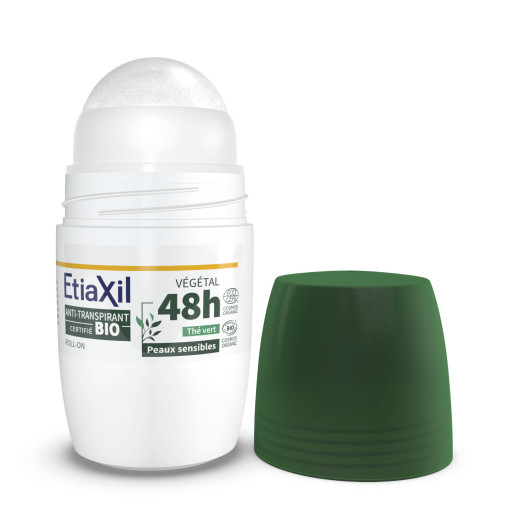 Etiaxil Anti-transpirant Végétal 48h certifié BIO parfum thé vert