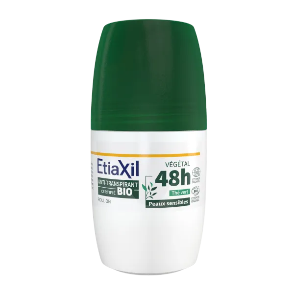 Etiaxil Anti-transpirant Végétal 48h certifié BIO parfum thé vert